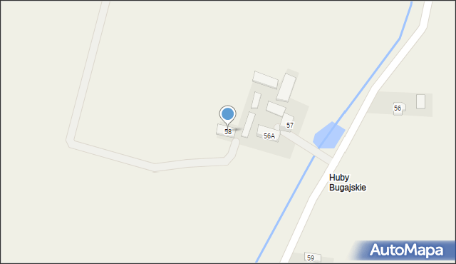 Stary Bugaj, Stary Bugaj, 58, mapa Stary Bugaj
