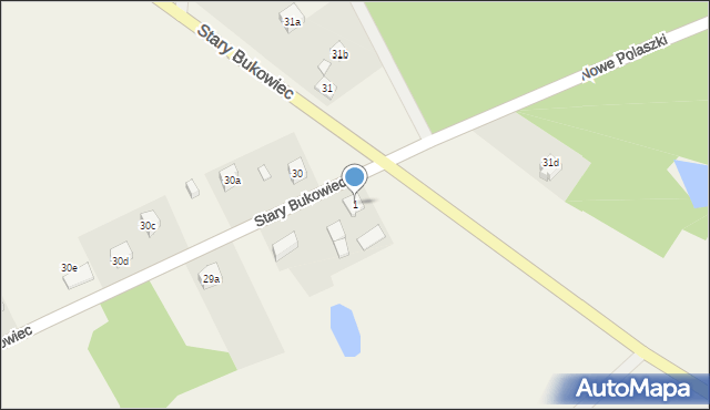 Stary Bukowiec, Stary Bukowiec, 1, mapa Stary Bukowiec