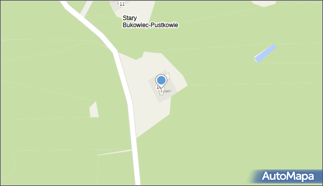 Stary Bukowiec, Stary Bukowiec, 10a, mapa Stary Bukowiec