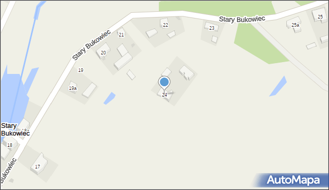 Stary Bukowiec, Stary Bukowiec, 24, mapa Stary Bukowiec