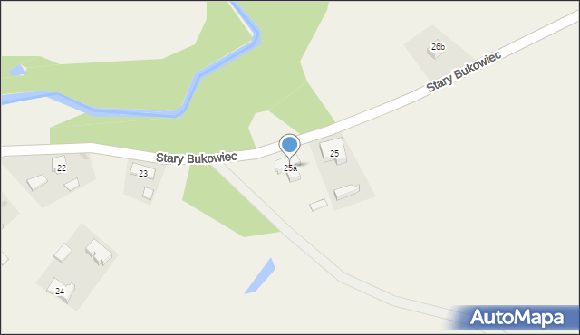 Stary Bukowiec, Stary Bukowiec, 25a, mapa Stary Bukowiec