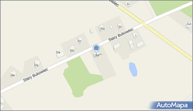 Stary Bukowiec, Stary Bukowiec, 29a, mapa Stary Bukowiec