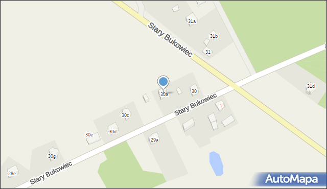 Stary Bukowiec, Stary Bukowiec, 30a, mapa Stary Bukowiec