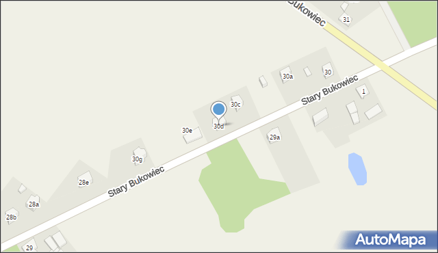 Stary Bukowiec, Stary Bukowiec, 30d, mapa Stary Bukowiec