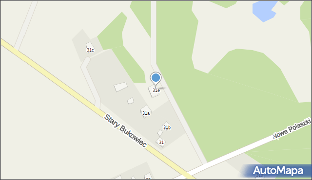 Stary Bukowiec, Stary Bukowiec, 31e, mapa Stary Bukowiec