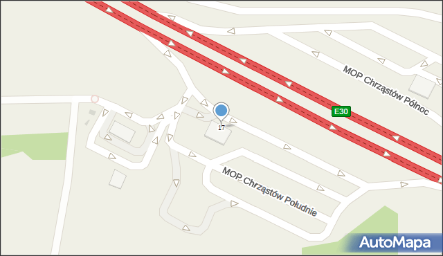 Stary Chrząstów, Stary Chrząstów, 17, mapa Stary Chrząstów