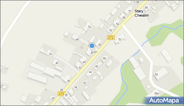 Stary Chwalim, Stary Chwalim, 47, mapa Stary Chwalim