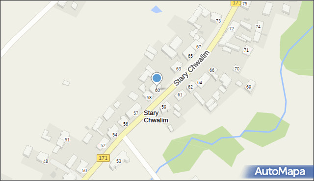 Stary Chwalim, Stary Chwalim, 60, mapa Stary Chwalim