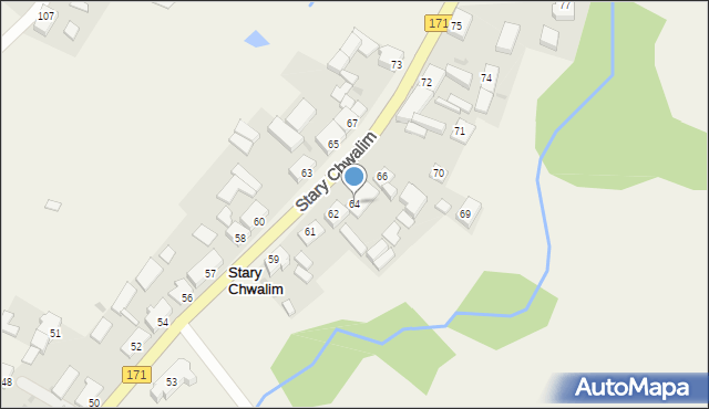 Stary Chwalim, Stary Chwalim, 64, mapa Stary Chwalim