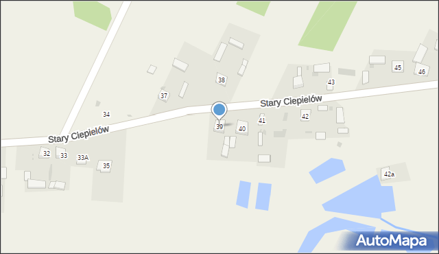 Stary Ciepielów, Stary Ciepielów, 39, mapa Stary Ciepielów