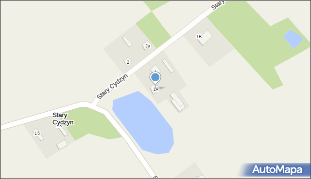 Stary Cydzyn, Stary Cydzyn, 1A, mapa Stary Cydzyn