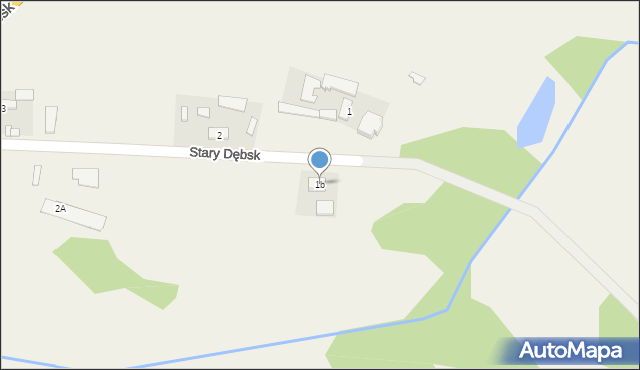 Stary Dębsk, Stary Dębsk, 1b, mapa Stary Dębsk