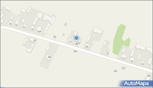 Stary Dębsk, Stary Dębsk, 26, mapa Stary Dębsk