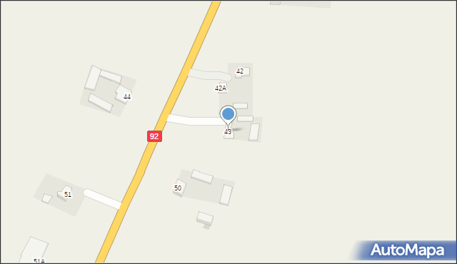 Stary Dębsk, Stary Dębsk, 43, mapa Stary Dębsk