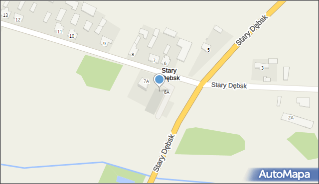 Stary Dębsk, Stary Dębsk, 6b, mapa Stary Dębsk