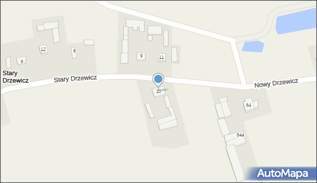 Stary Drzewicz, Stary Drzewicz, 10, mapa Stary Drzewicz
