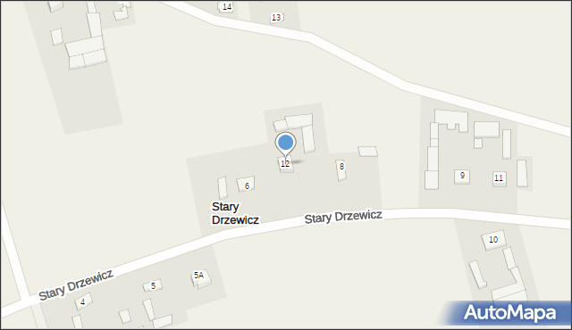 Stary Drzewicz, Stary Drzewicz, 12, mapa Stary Drzewicz