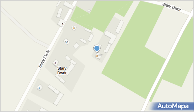 Stary Dwór, Stary Dwór, 8, mapa Stary Dwór