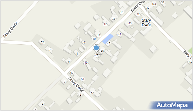Stary Dwór, Stary Dwór, 47, mapa Stary Dwór