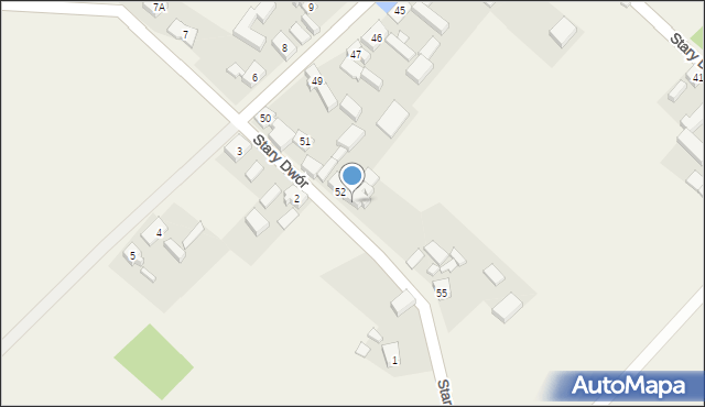 Stary Dwór, Stary Dwór, 53, mapa Stary Dwór