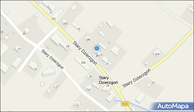 Stary Dzierzgoń, Stary Dzierzgoń, 16, mapa Stary Dzierzgoń