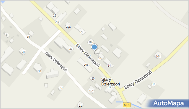 Stary Dzierzgoń, Stary Dzierzgoń, 18A, mapa Stary Dzierzgoń