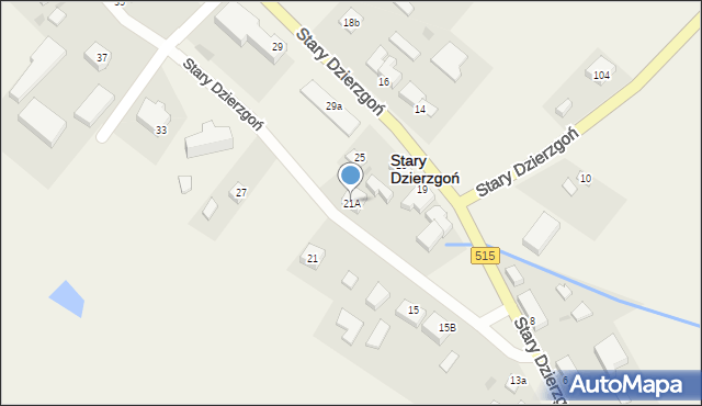 Stary Dzierzgoń, Stary Dzierzgoń, 21A, mapa Stary Dzierzgoń