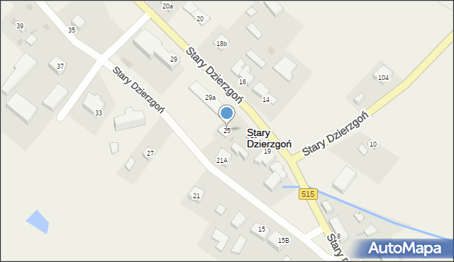 Stary Dzierzgoń, Stary Dzierzgoń, 25, mapa Stary Dzierzgoń