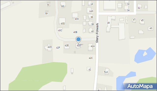 Stary Folwark, Stary Folwark, 42D, mapa Stary Folwark