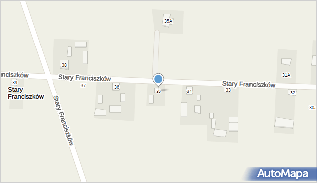 Stary Franciszków, Stary Franciszków, 35, mapa Stary Franciszków