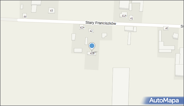 Stary Franciszków, Stary Franciszków, 42B, mapa Stary Franciszków