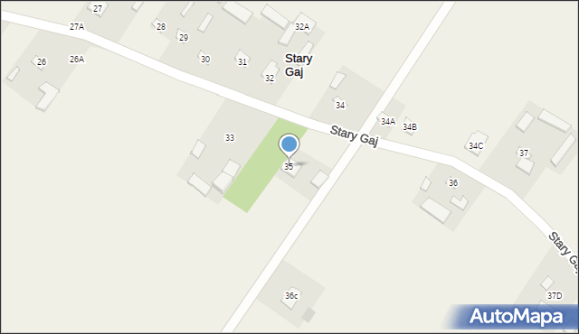 Stary Gaj, Stary Gaj, 35, mapa Stary Gaj