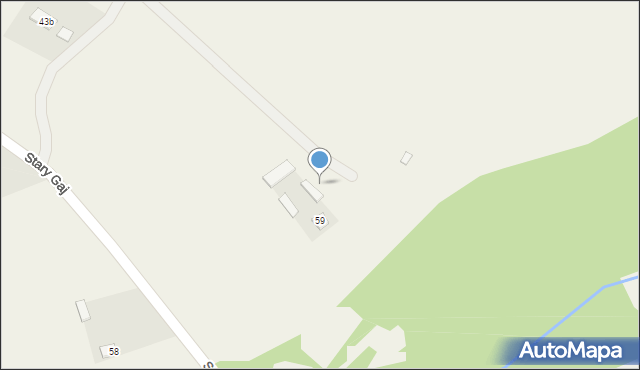 Stary Gaj, Stary Gaj, 59a, mapa Stary Gaj
