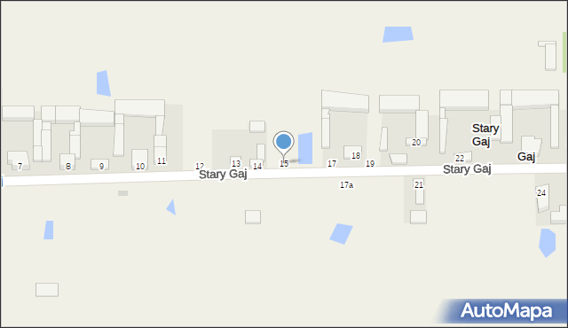 Stary Gaj, Stary Gaj, 15, mapa Stary Gaj