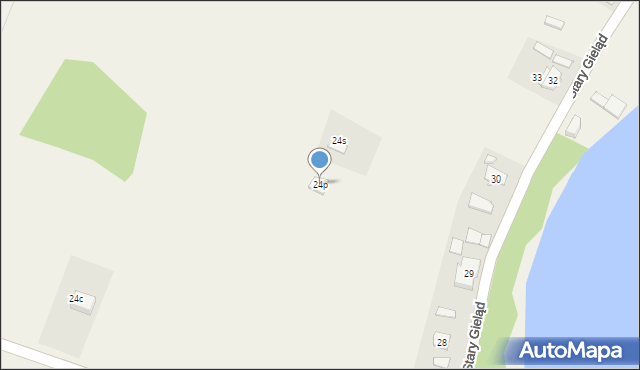 Stary Gieląd, Stary Gieląd, 24p, mapa Stary Gieląd