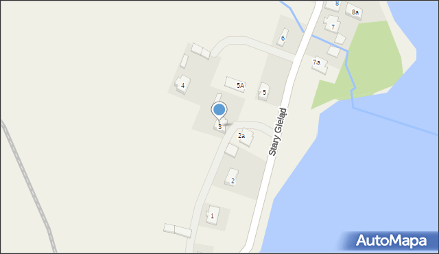 Stary Gieląd, Stary Gieląd, 3, mapa Stary Gieląd