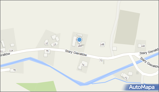 Stary Gierałtów, Stary Gierałtów, 14A, mapa Stary Gierałtów