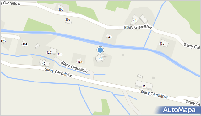 Stary Gierałtów, Stary Gierałtów, 41, mapa Stary Gierałtów
