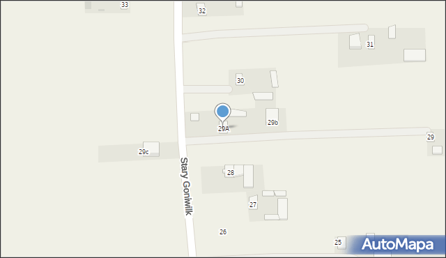 Stary Goniwilk, Stary Goniwilk, 29A, mapa Stary Goniwilk