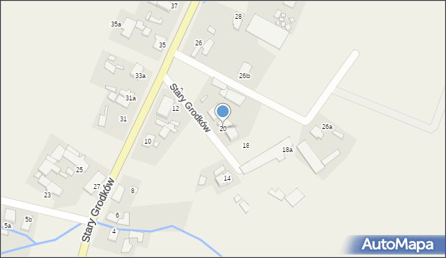 Stary Grodków, Stary Grodków, 20, mapa Stary Grodków