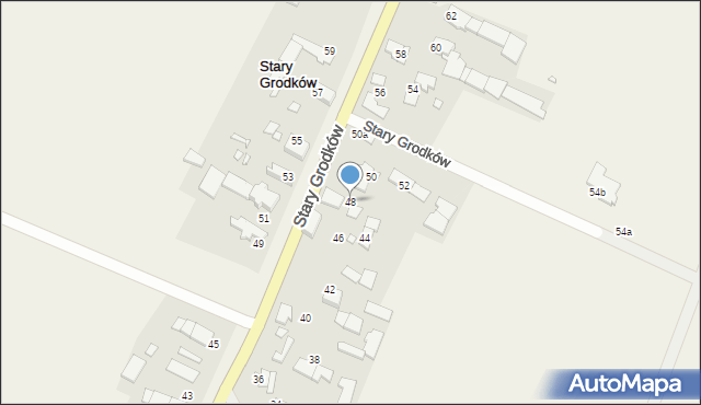 Stary Grodków, Stary Grodków, 48, mapa Stary Grodków