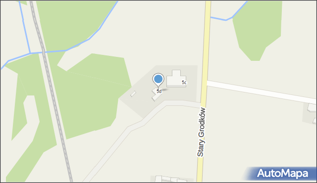 Stary Grodków, Stary Grodków, 5d, mapa Stary Grodków