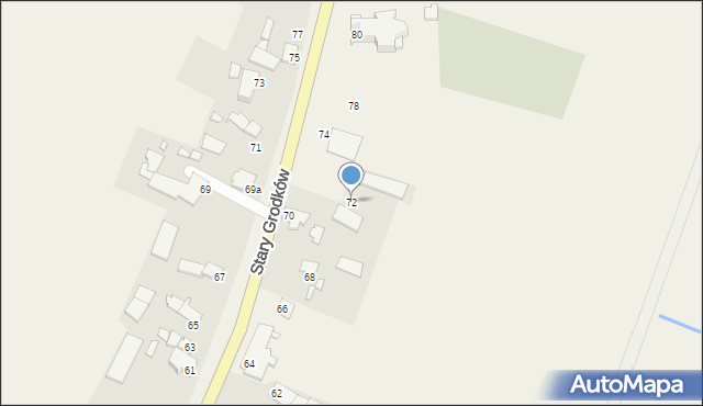Stary Grodków, Stary Grodków, 72, mapa Stary Grodków