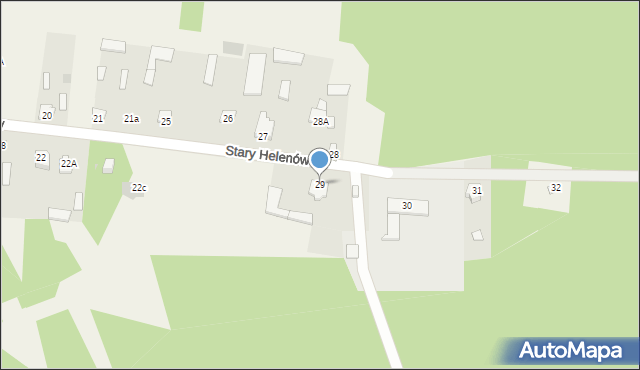 Stary Helenów, Stary Helenów, 29, mapa Stary Helenów