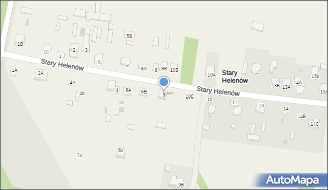 Stary Helenów, Stary Helenów, 9, mapa Stary Helenów