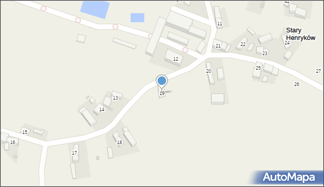 Stary Henryków, Stary Henryków, 19, mapa Stary Henryków