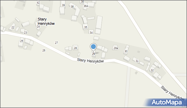 Stary Henryków, Stary Henryków, 29, mapa Stary Henryków