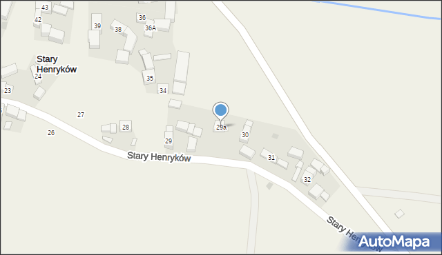 Stary Henryków, Stary Henryków, 29a, mapa Stary Henryków