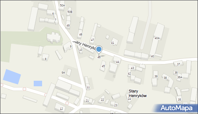 Stary Henryków, Stary Henryków, 46, mapa Stary Henryków