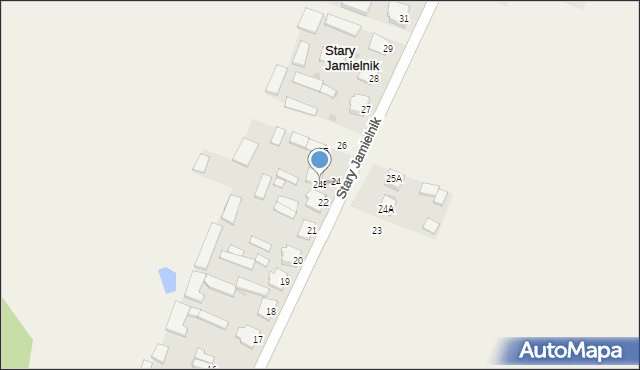 Stary Jamielnik, Stary Jamielnik, 24B, mapa Stary Jamielnik